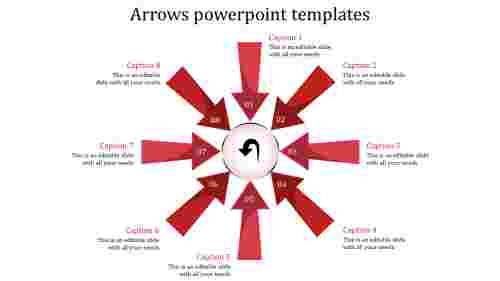 arrows powerpoint templates-arrows powerpoint templates-red